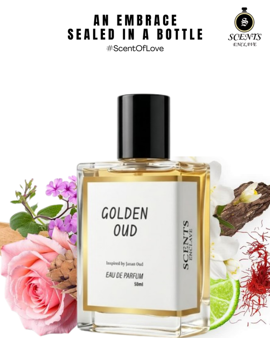 Golden Oud by Scents Enclave | A Radiant Oud Perfume for Luxury Lovers in Pakistan